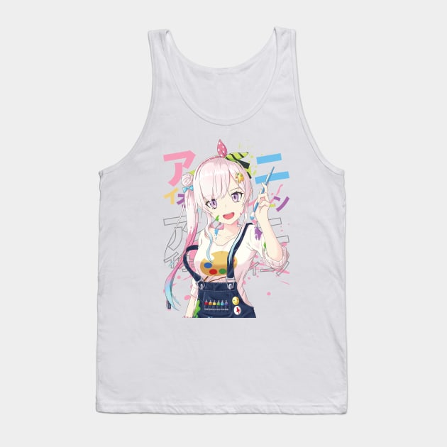 Hololive ID - Airani Iofifteen Tank Top by naderu